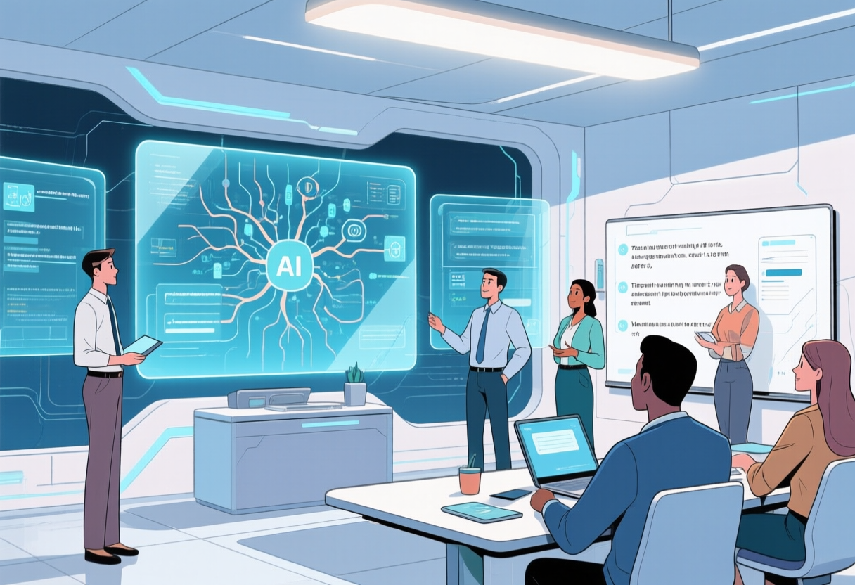 KI-Workshop mit Trainingsteilnehmern