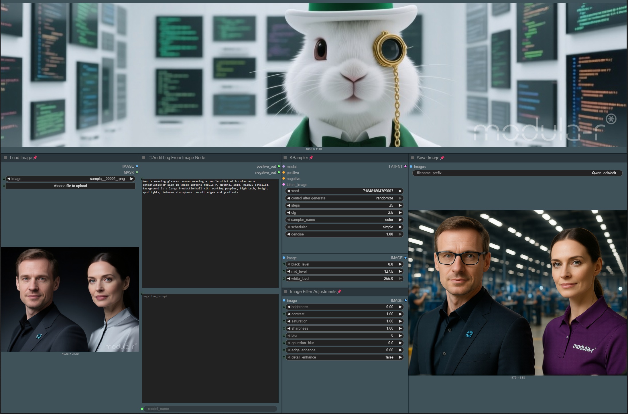 Workflow qwen-edit Screenshot